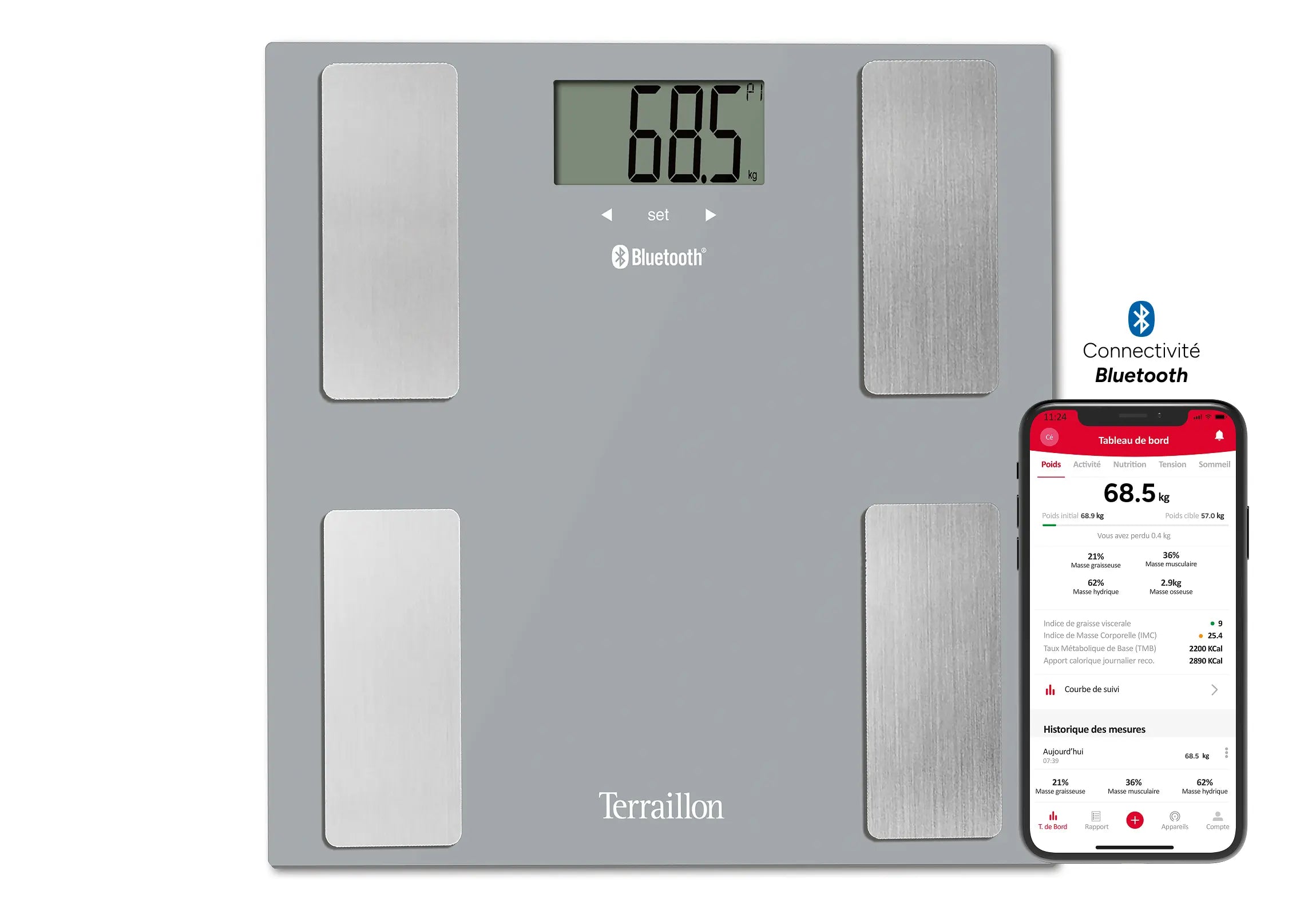 SMART CONNECT Light Grey - BLUETOOTH Connected Impedance Meter