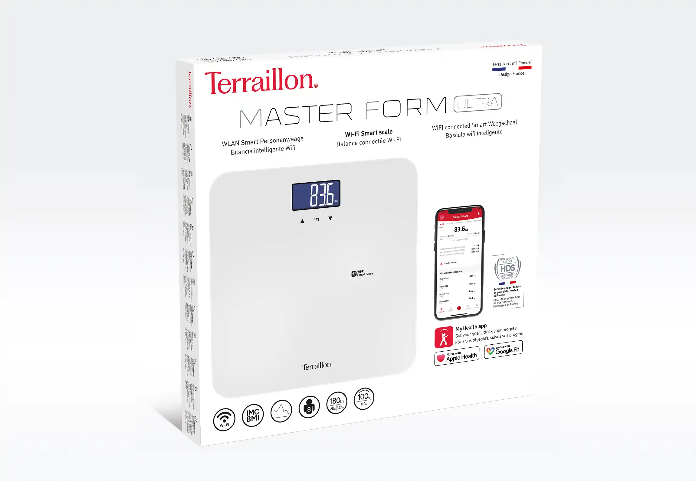 MASTER FORM ULTRA - Pèse-personne connecté WIFI