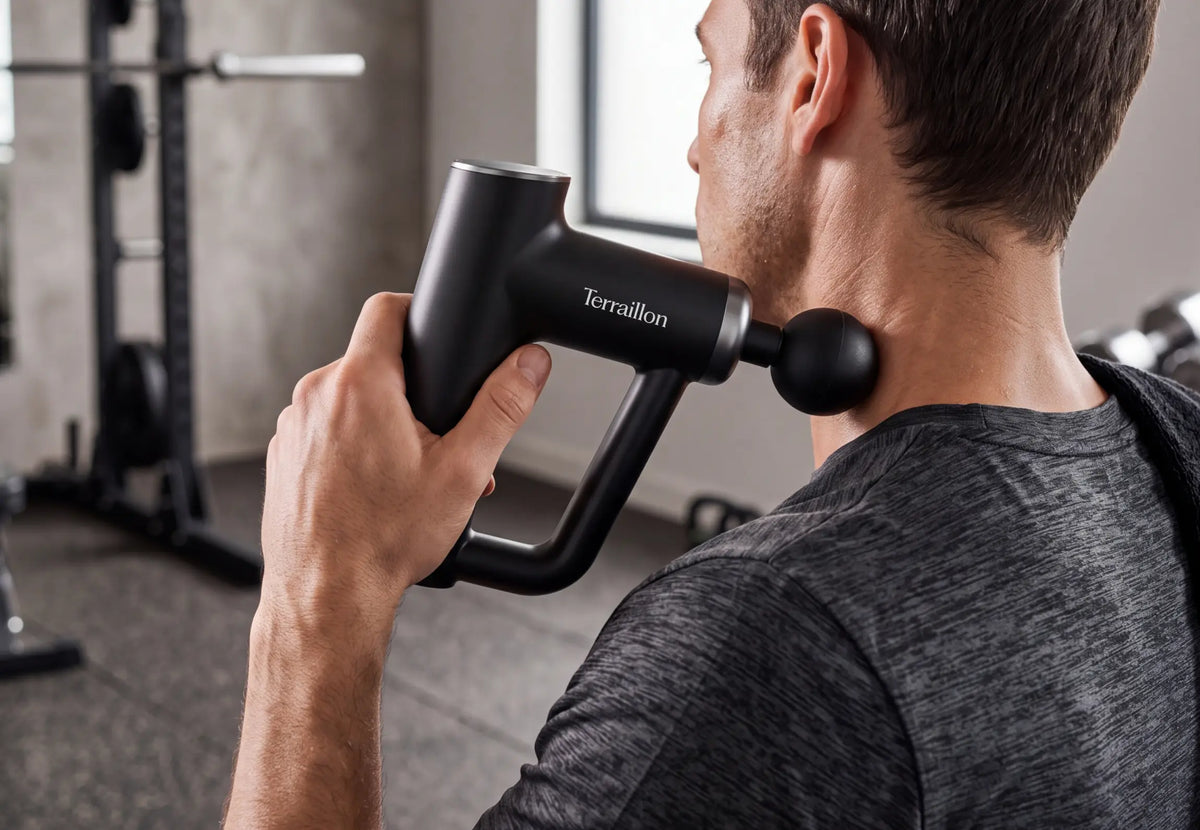 FITNESS MASSAGER Noir - Pistolet de massage multizones