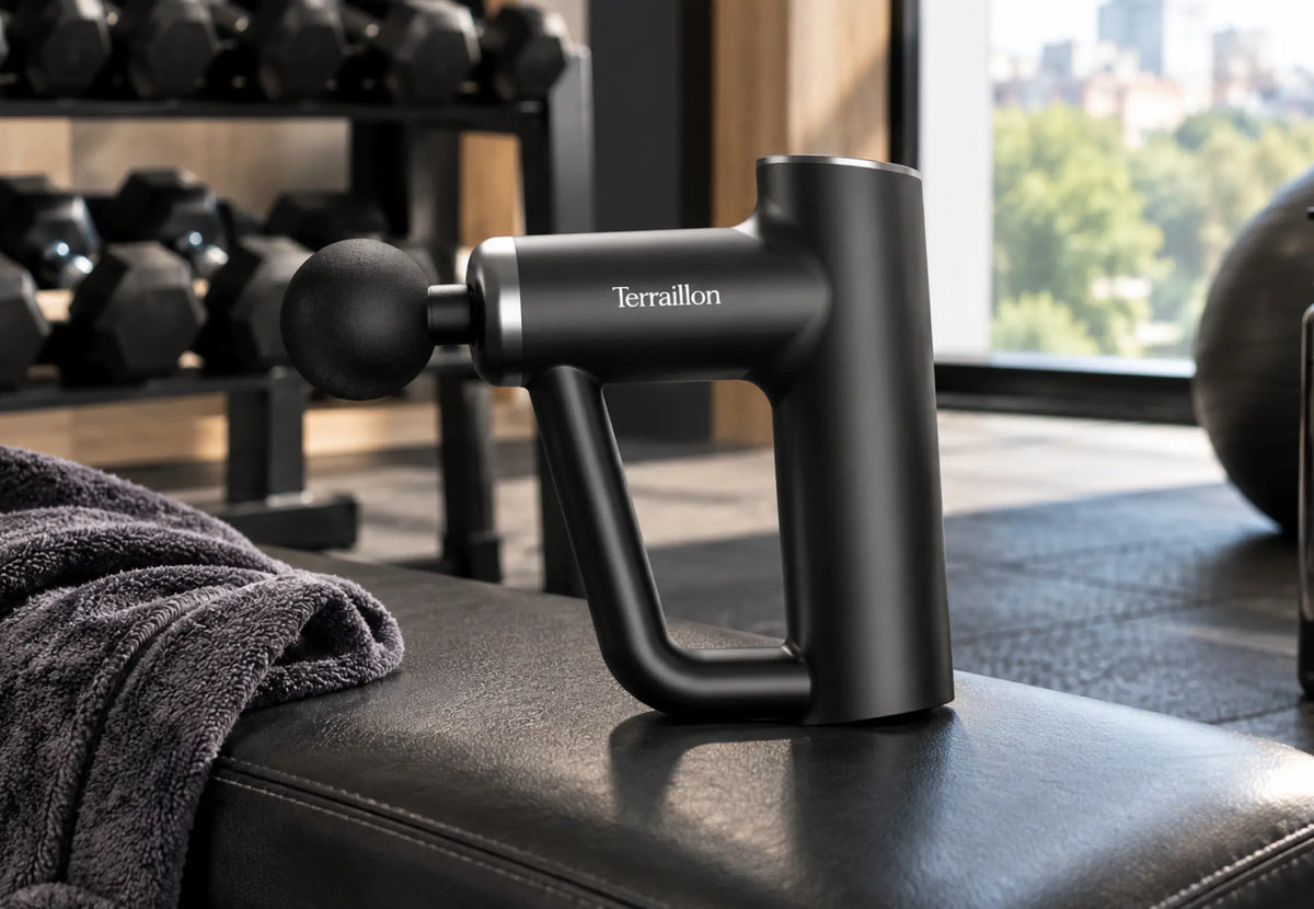 FITNESS MASSAGER Noir - Pistolet de massage multizones