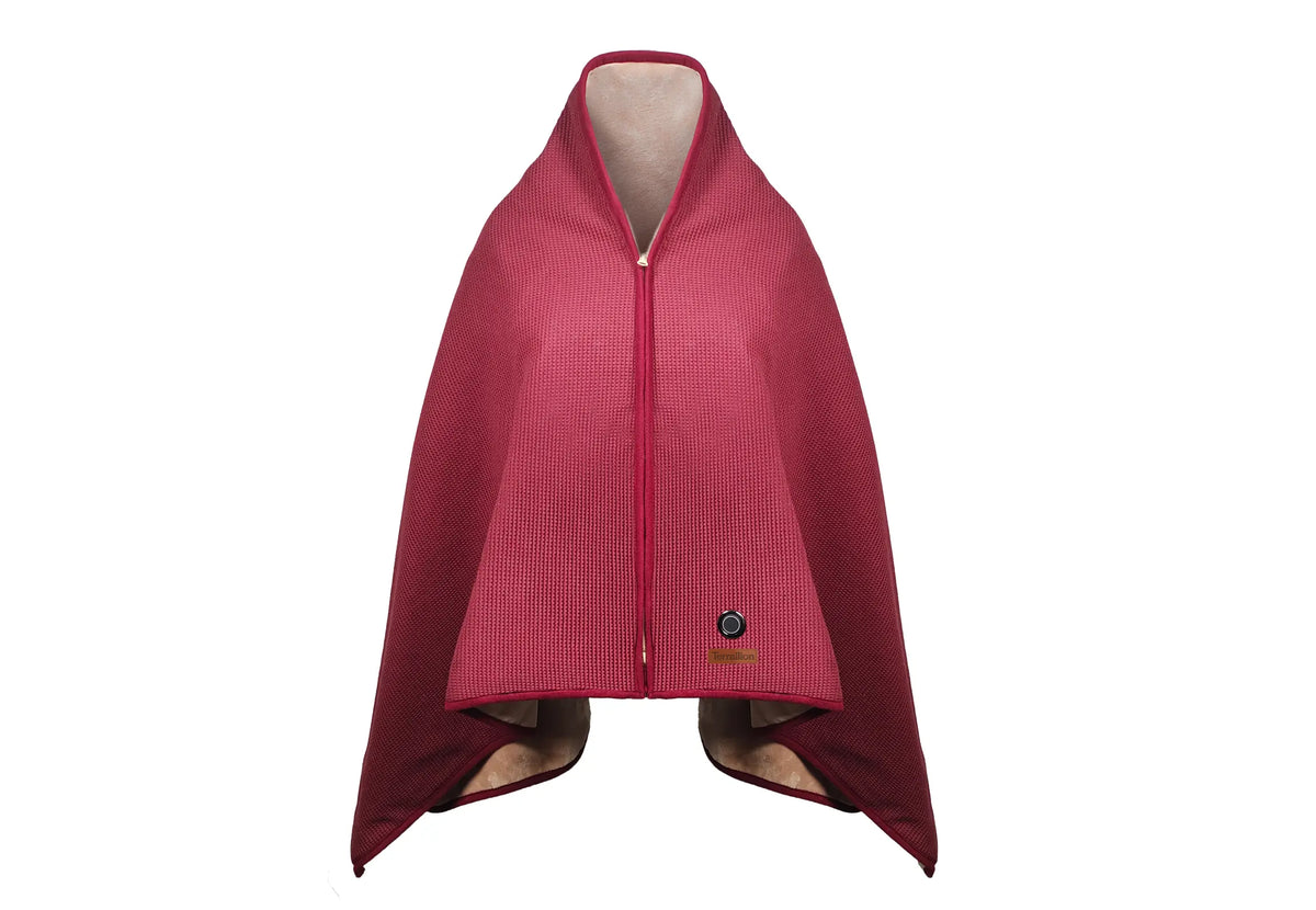 NOOMA - Poncho chauffant nomade - Prune