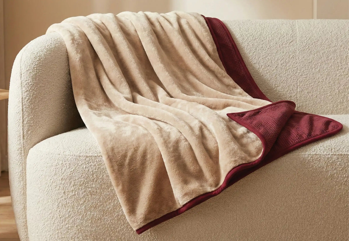 NOOMA - Poncho chauffant nomade - Prune