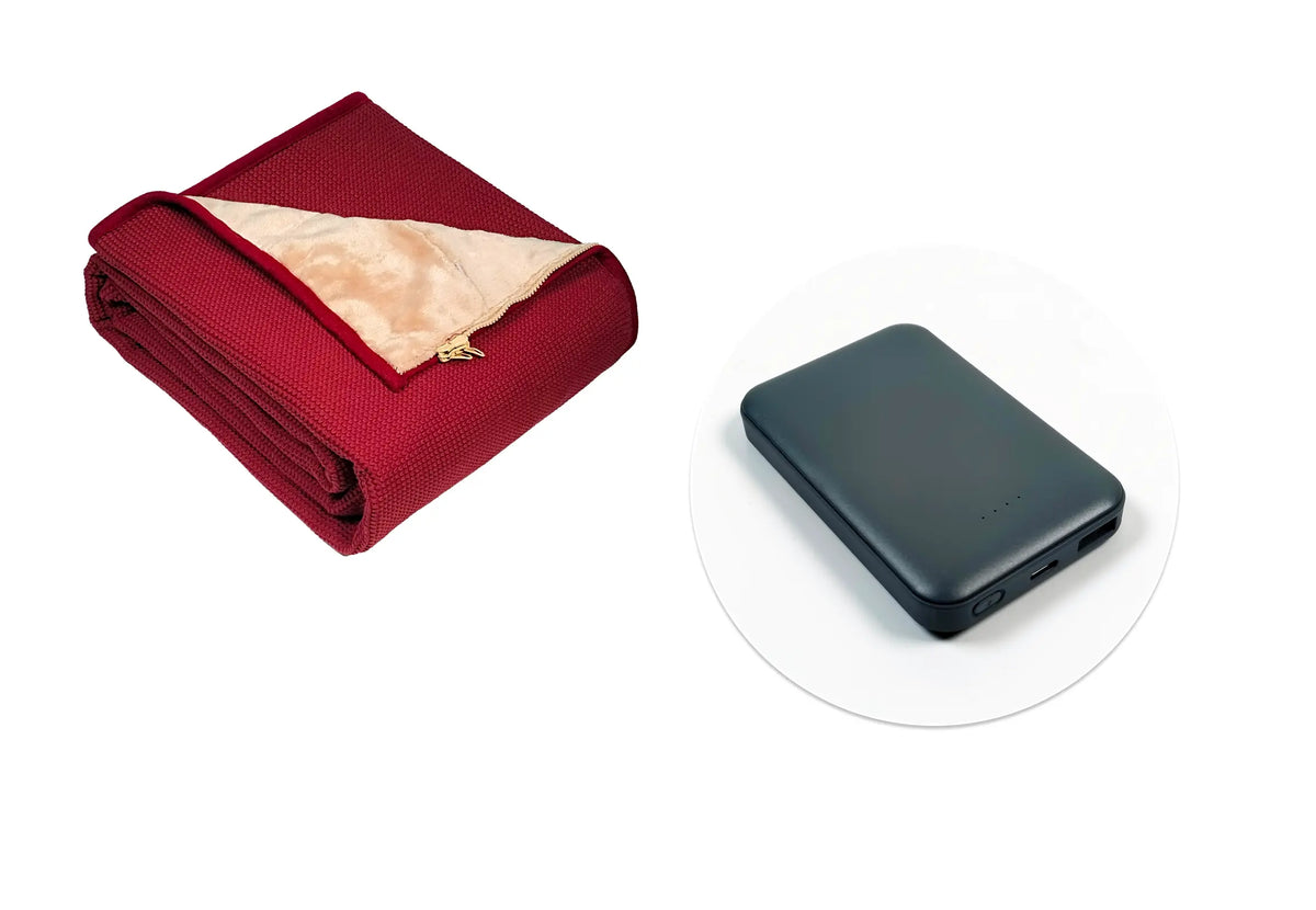 NOOMA - Poncho chauffant nomade - Prune