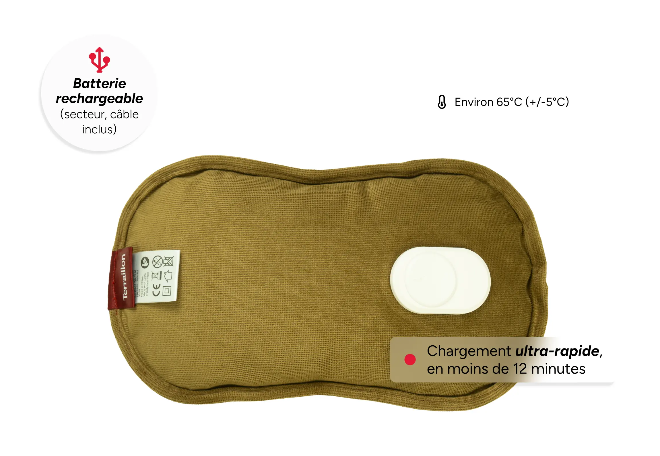 Bouillote électrique VELVET FLOW - Chaleur douce et modulable