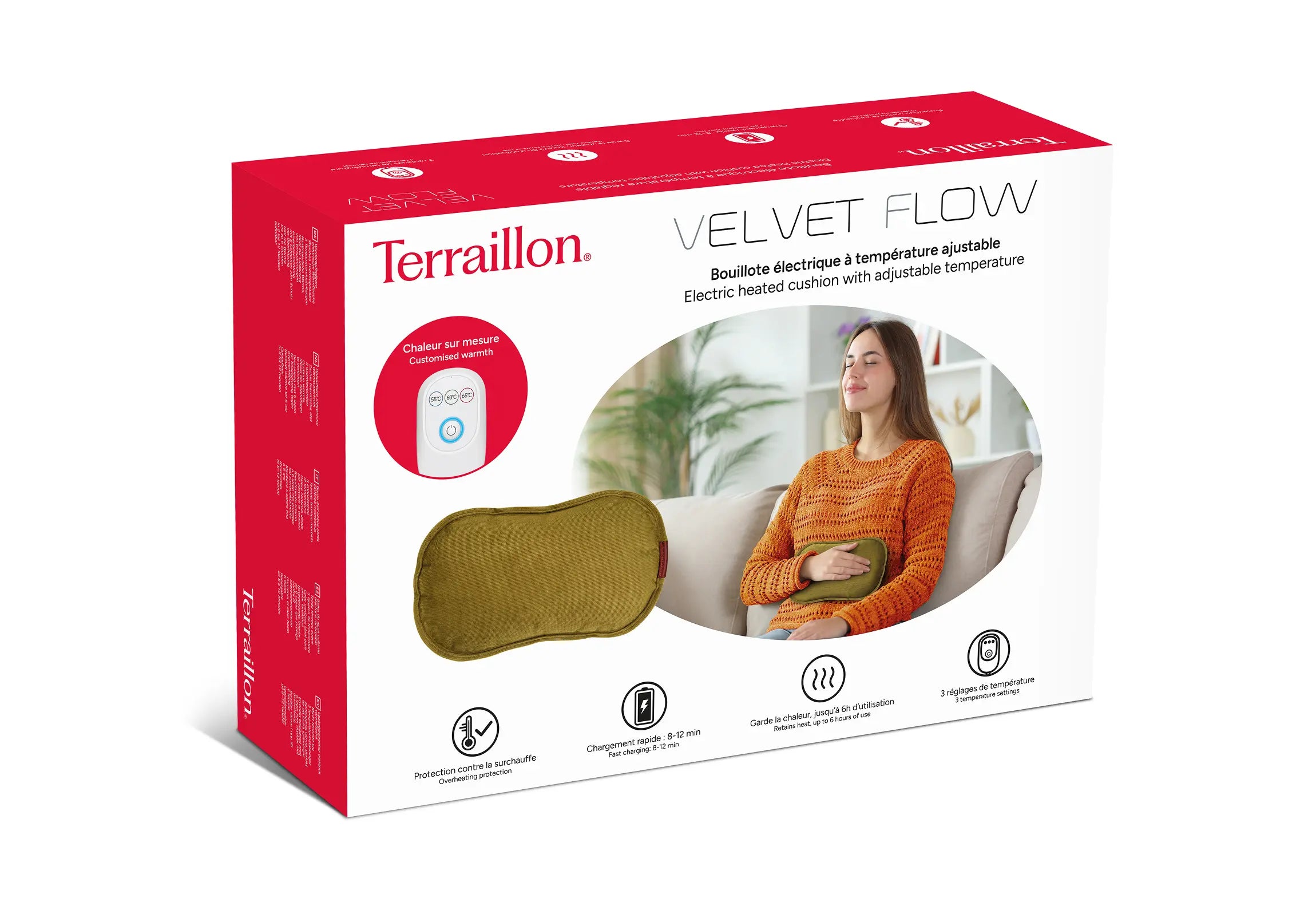 Bouillote électrique VELVET FLOW - Chaleur douce et modulable