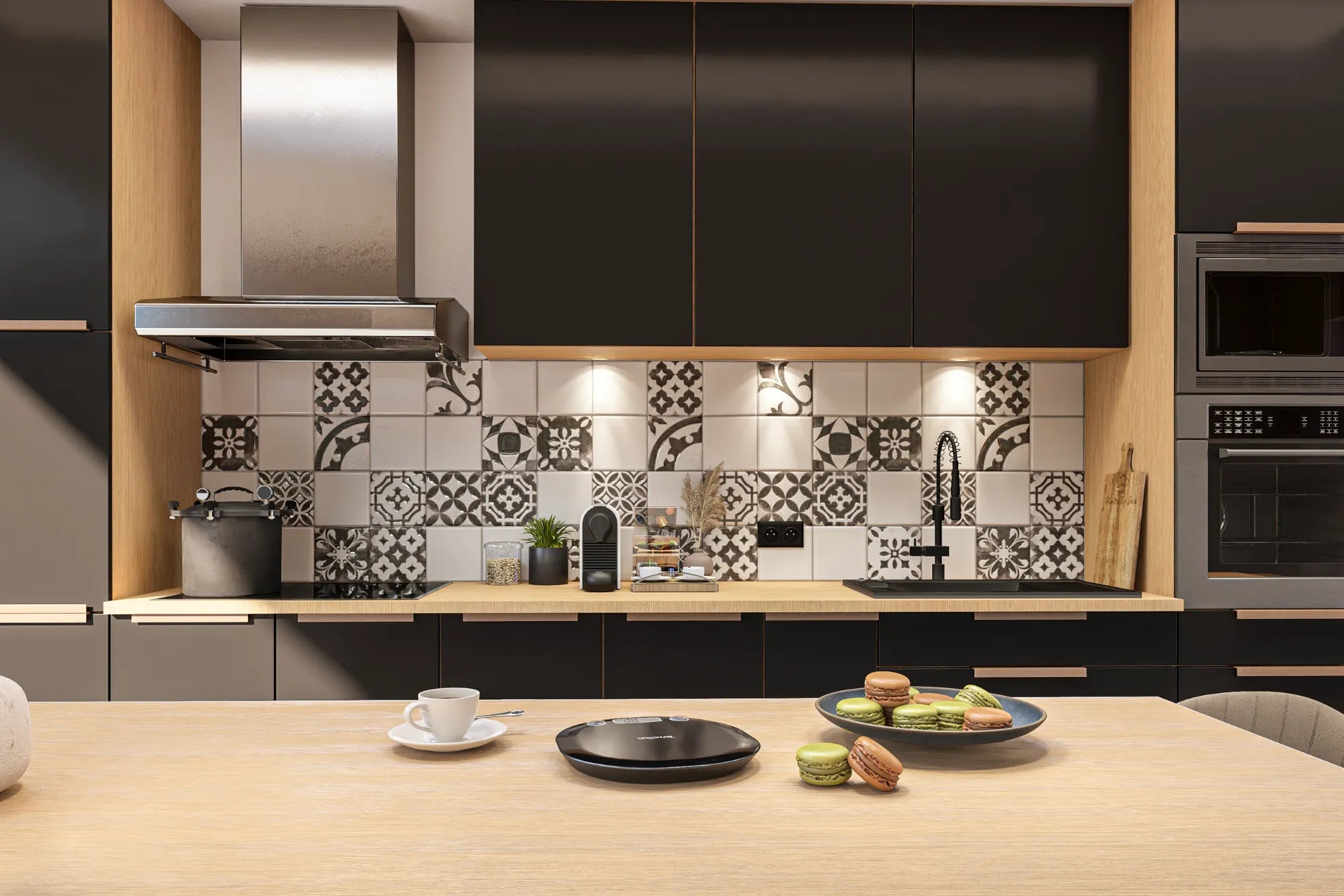 Balance de cuisine électronique MACARON NOIR INTENSE cuisine