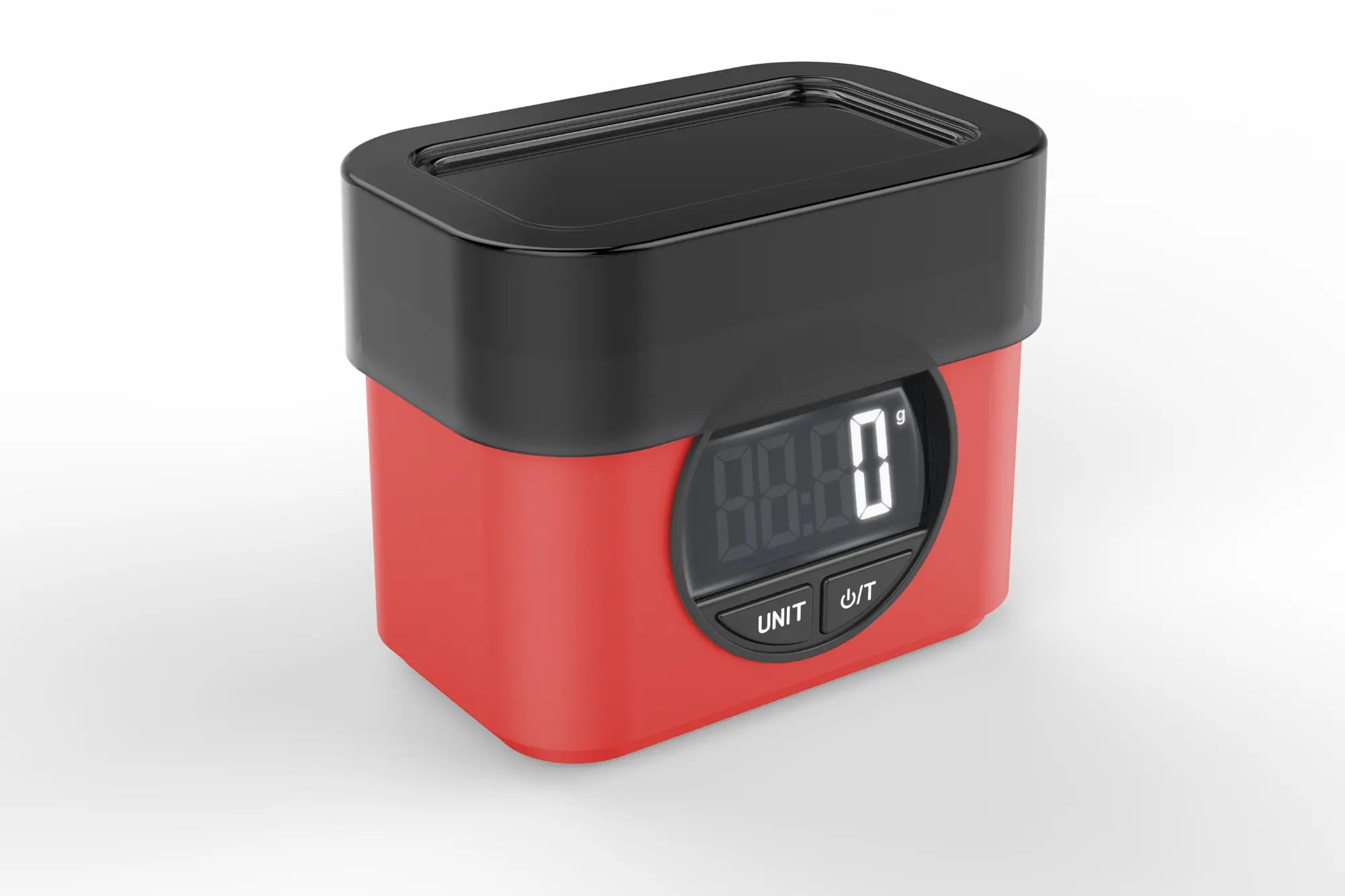 Balance de cuisine électronique vintage BA22 ROUGE de biais