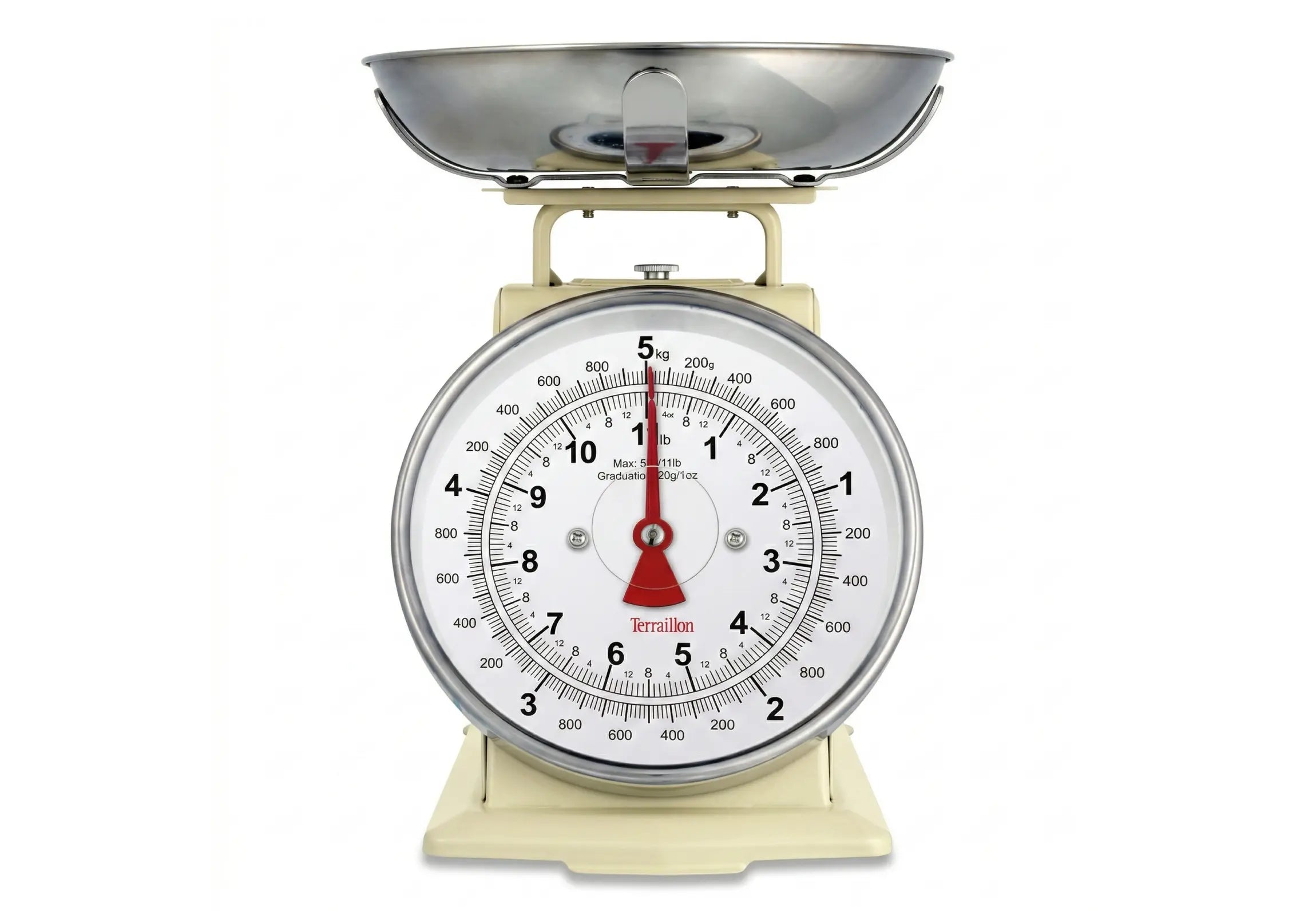 TRAD 500 Red - Mechanical kitchen scale