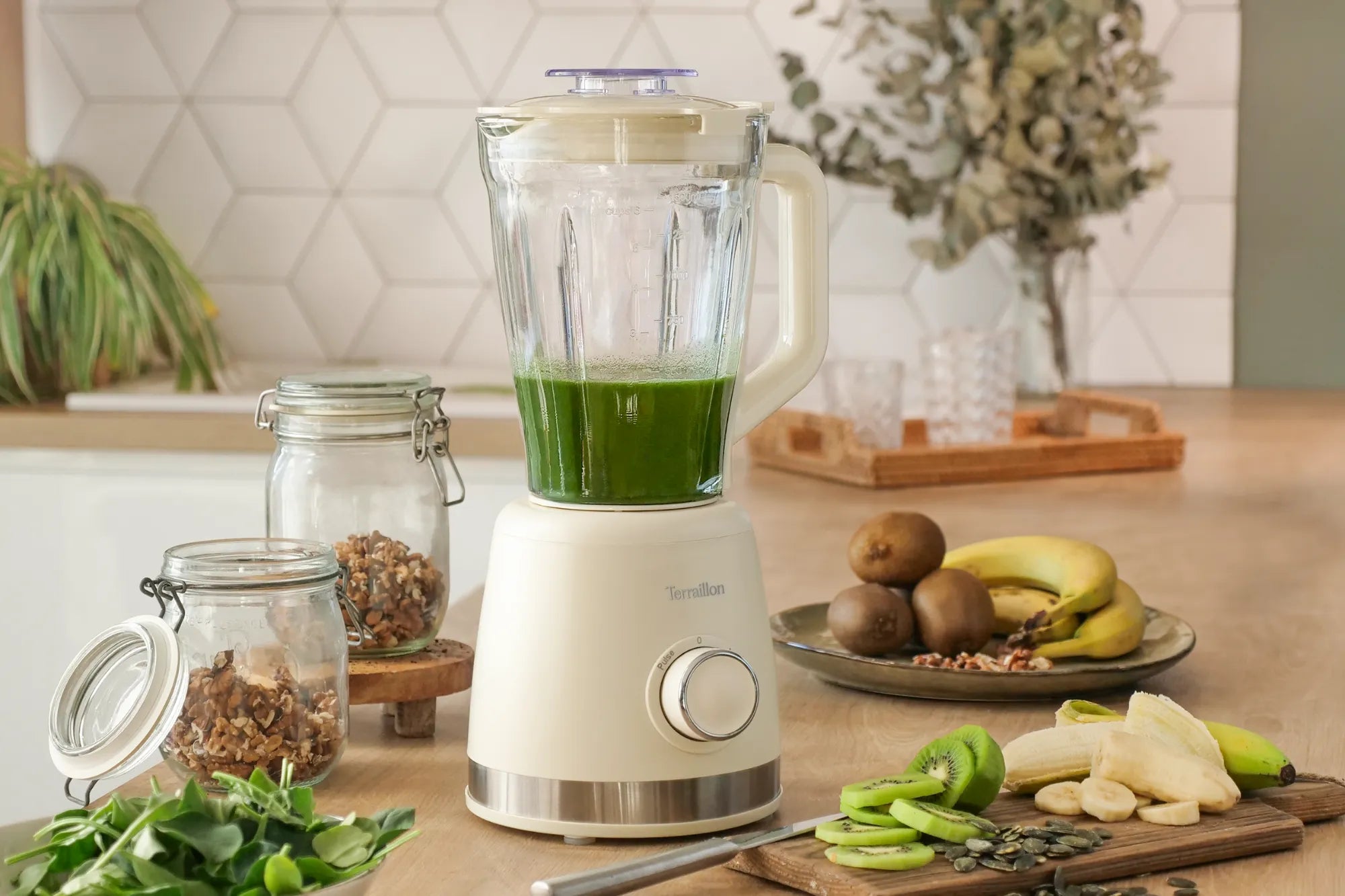 Blender SUNRISE crème design élégant   dans cuisine