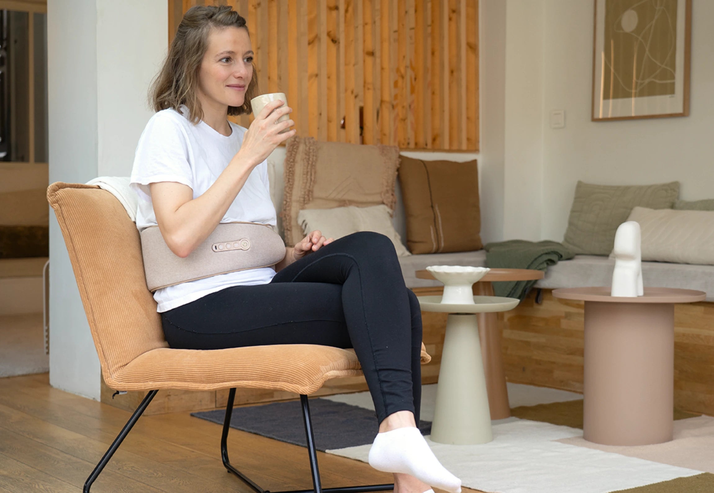 Ceinture massante chauffante ventre et bas du dos WAIST MASSAGER détente