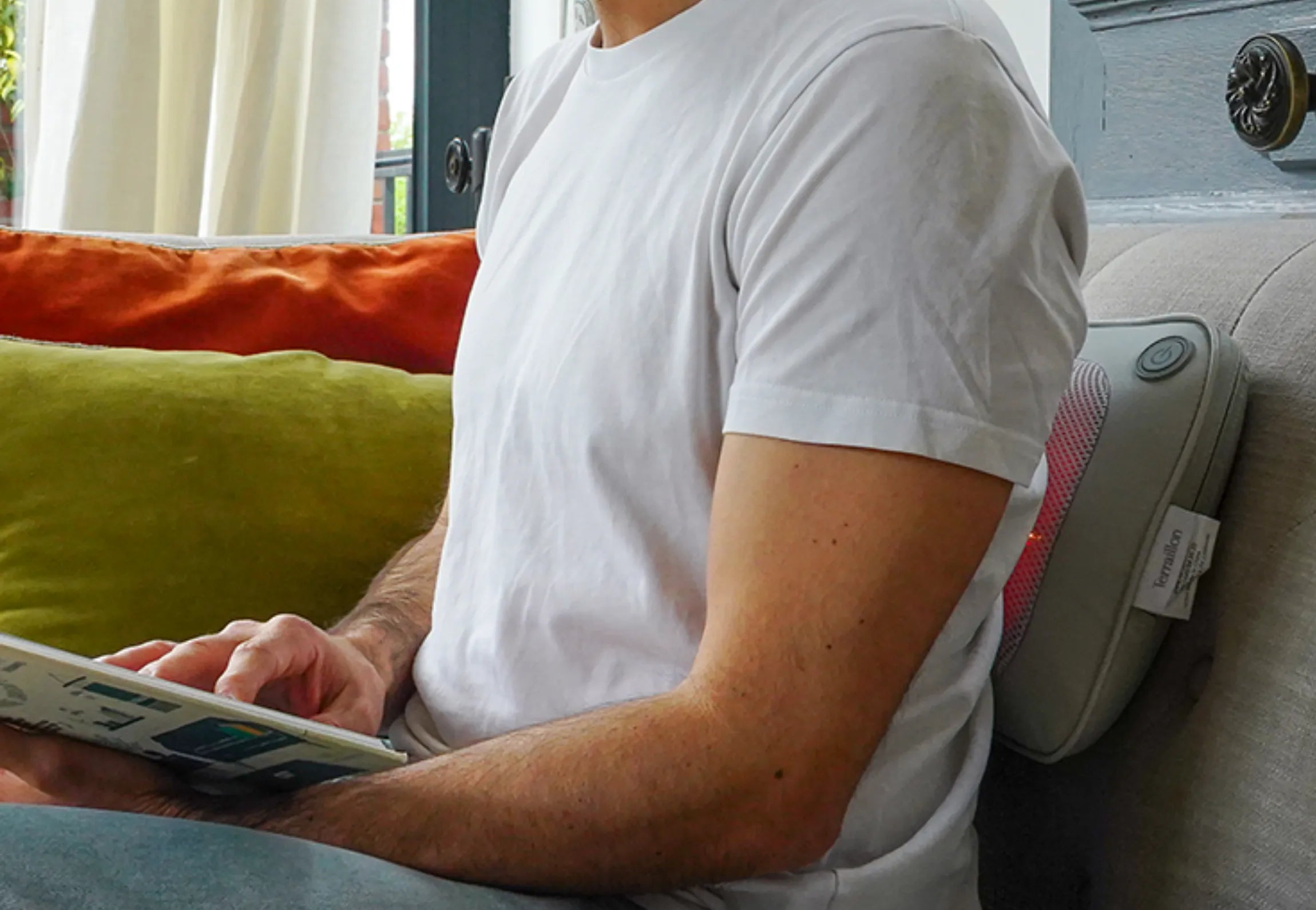 Coussin de massage shiatsu MULTI MASSAGER utilisation dos