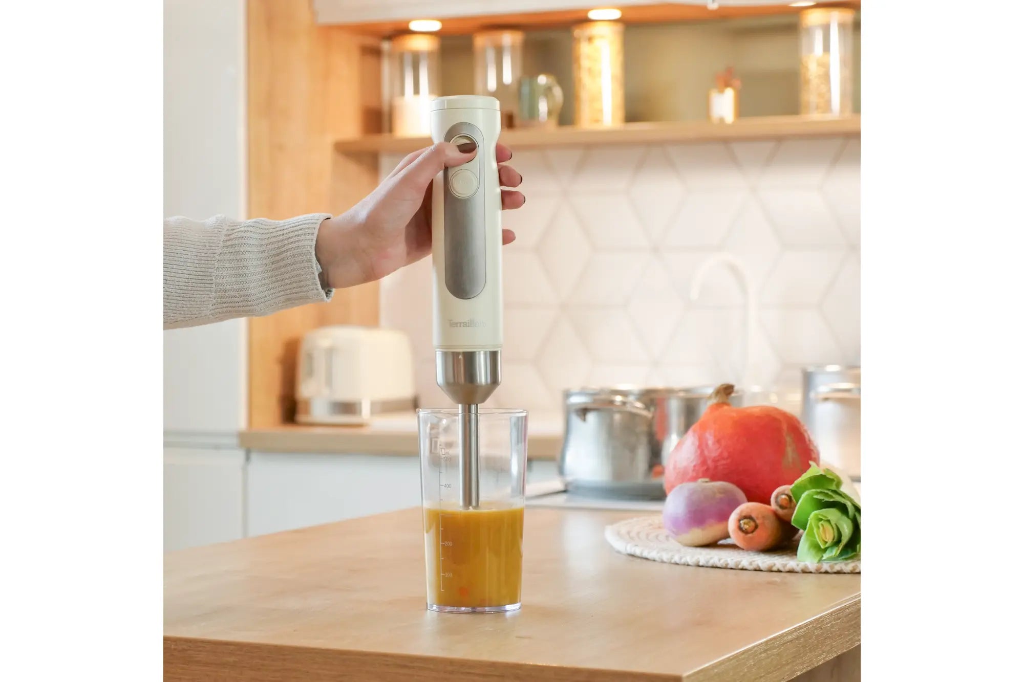 Mixeur plongeant SUNRISE dans récipient