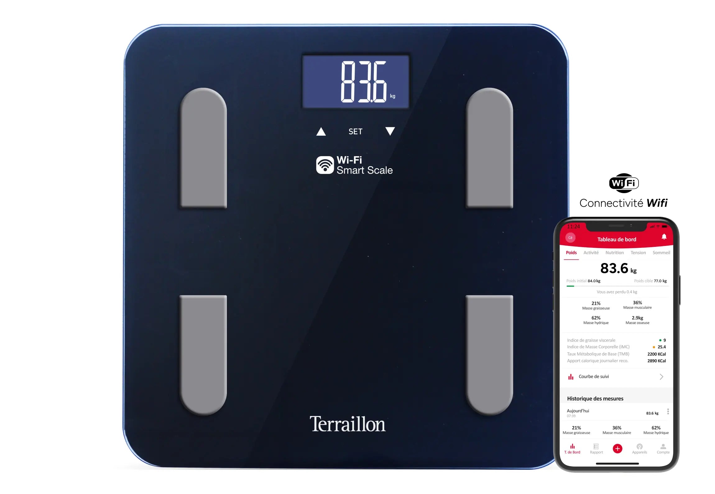 FIT COACH - WIFI connected scale