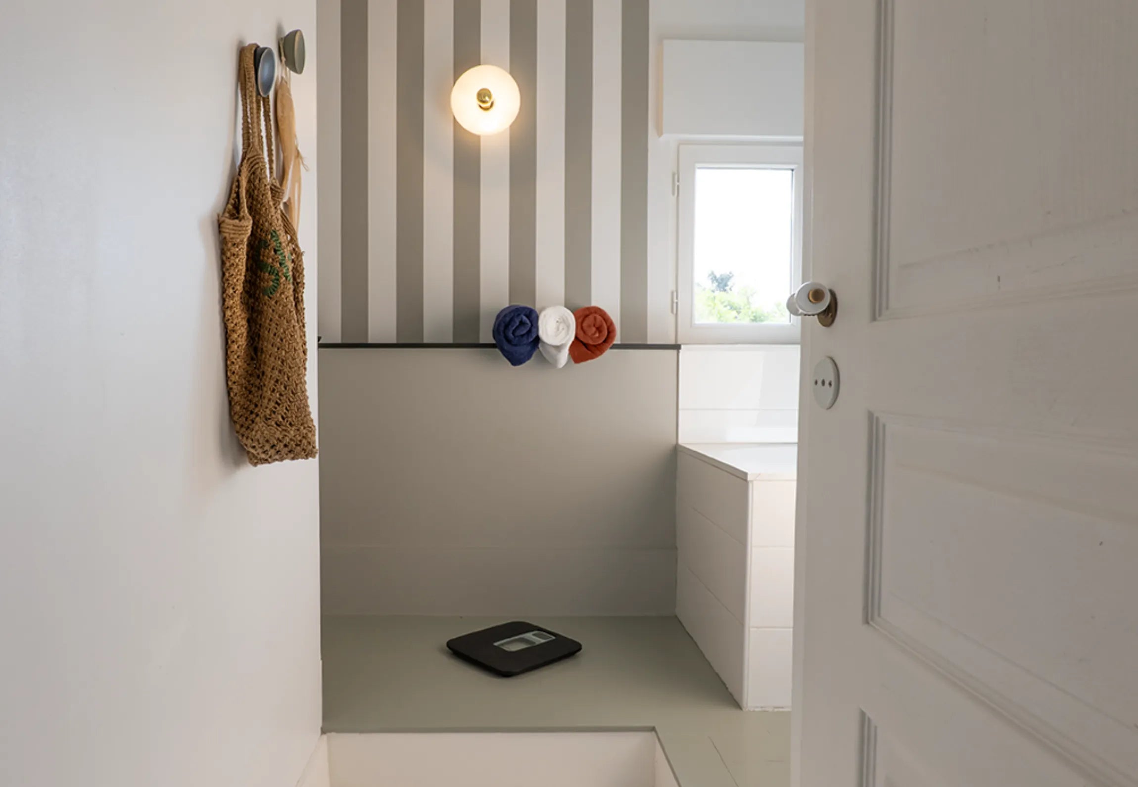 Pèse personne FRENCHY plastique recyclé salle de bain