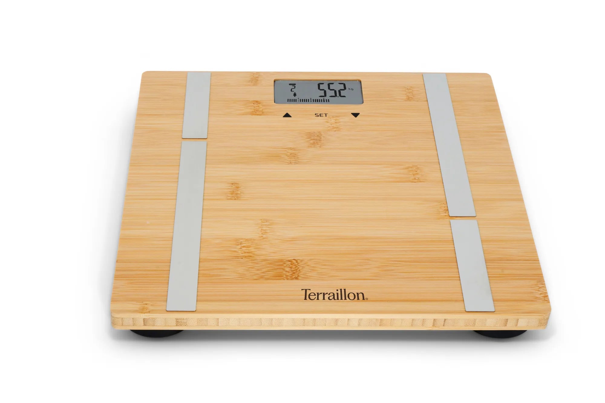 Pèse-personne impédancemètre BAMBOO FIT de face