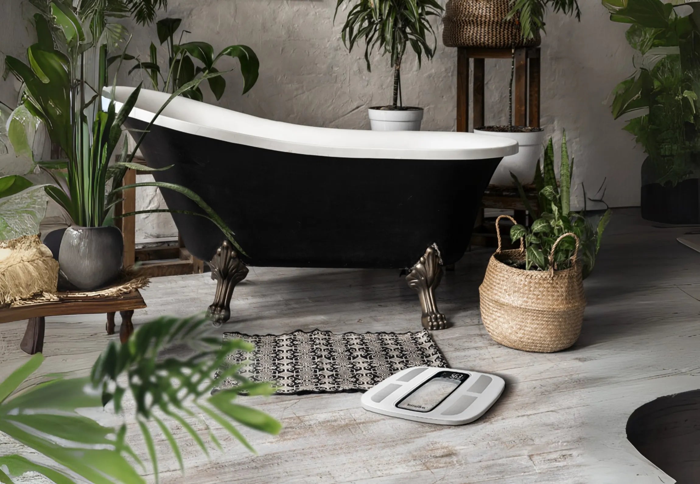 Pèse-personne impédancemètre WINDOW COLOR COACH design moderne précis dans salle de bain