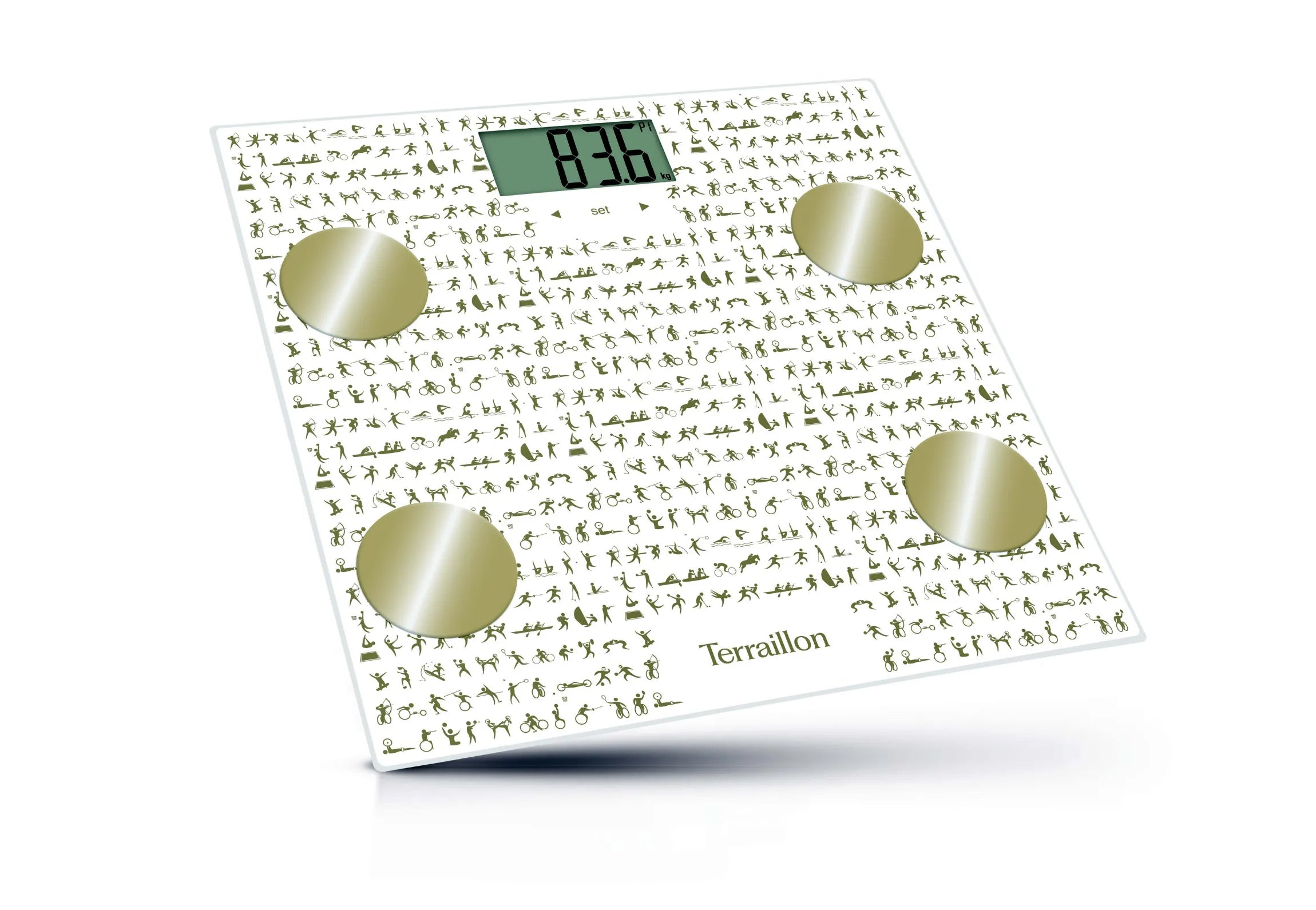 Pèse-personne impédancemètre connecté BODY ATHLETE CONNECT Bluetooth design moderne vue de face