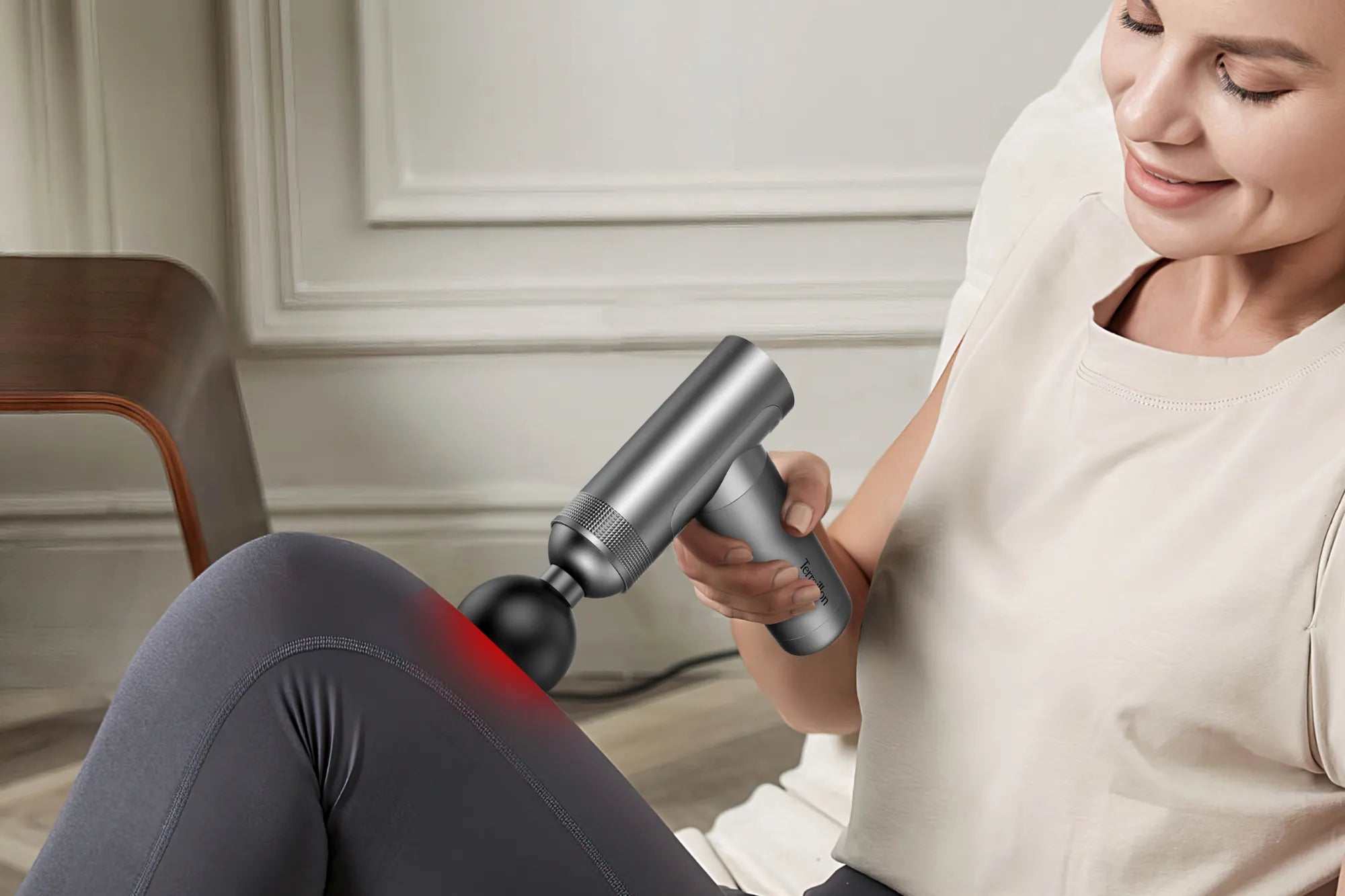 Pistolet de massage utilisation MUSCLE MASSAGER