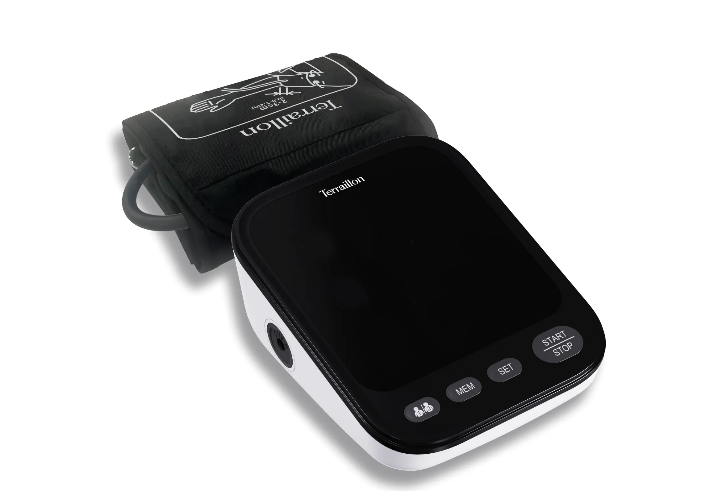 Tensiomètre bras TB251 mesure précise et fiable de la tension artérielle vue de côté