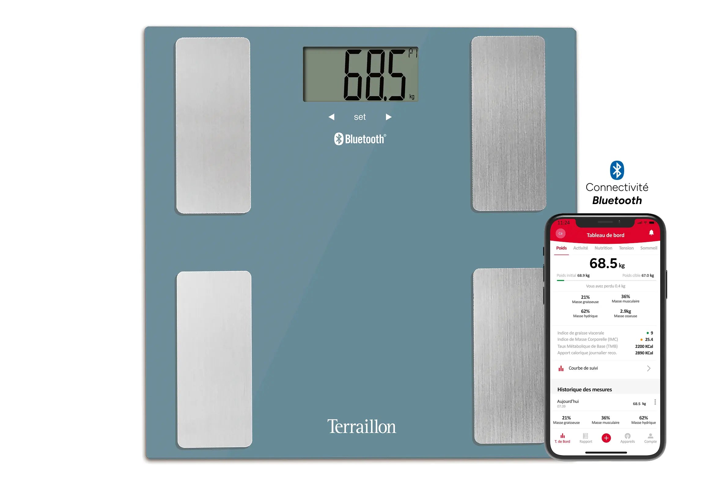 SMART CONNECT Bleu - Impédancemètre connecté BLUETOOTH