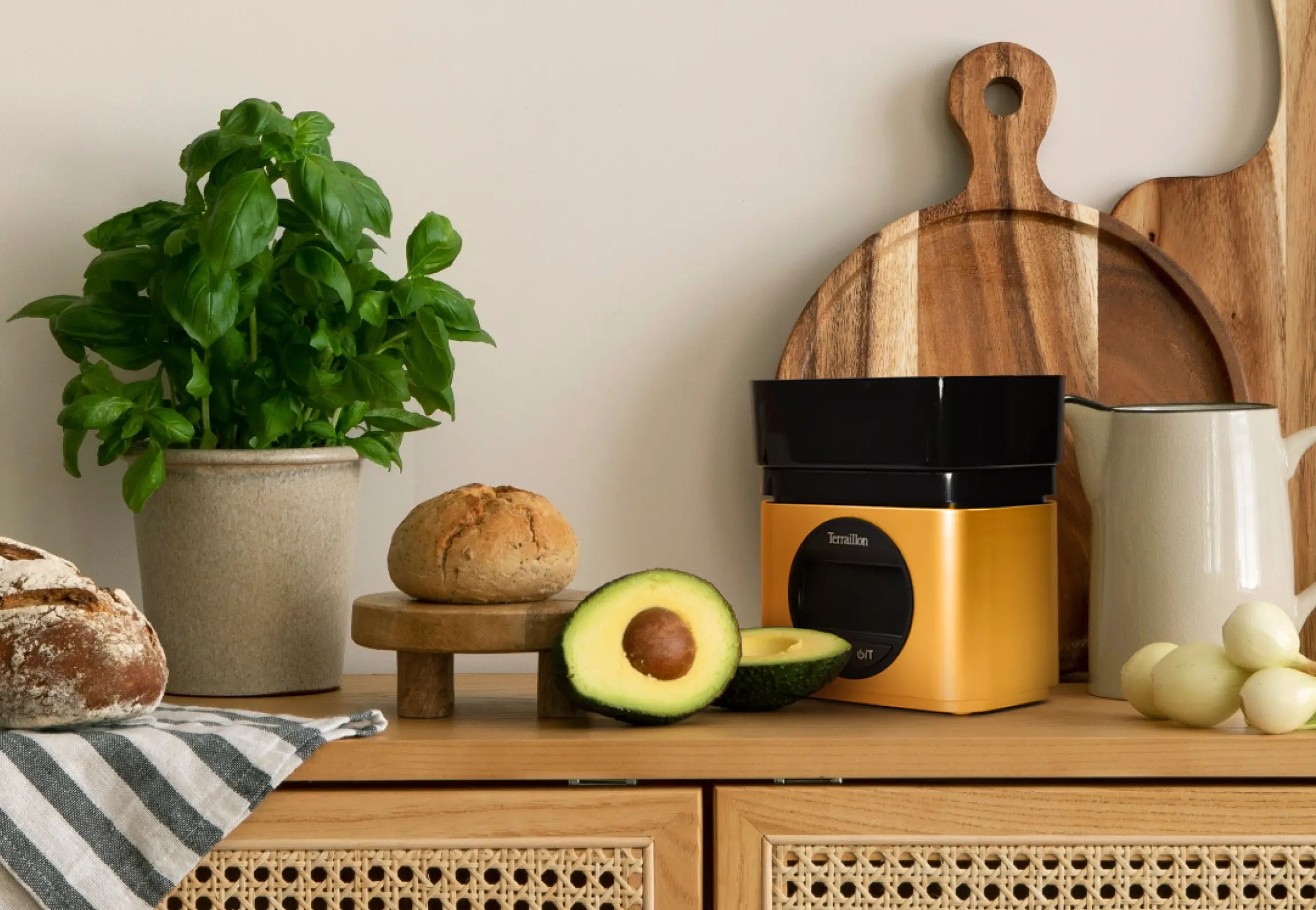 BA22 YELLOW - Vintage electronic kitchen scale