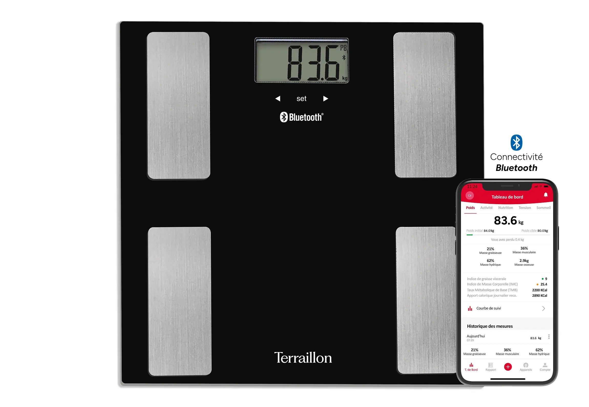 SMART CONNECT Noir - Impédancemètre connecté BLUETOOTH