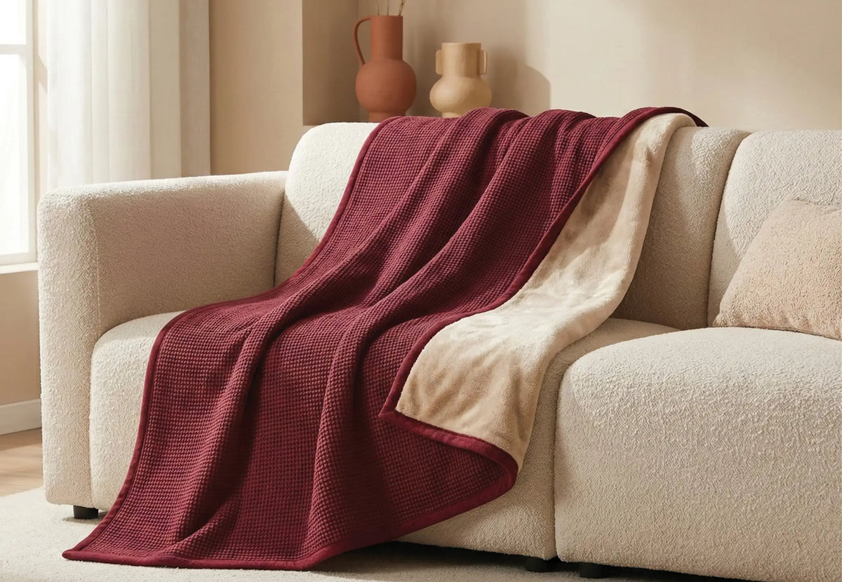 NOOMA - Poncho chauffant nomade - Prune