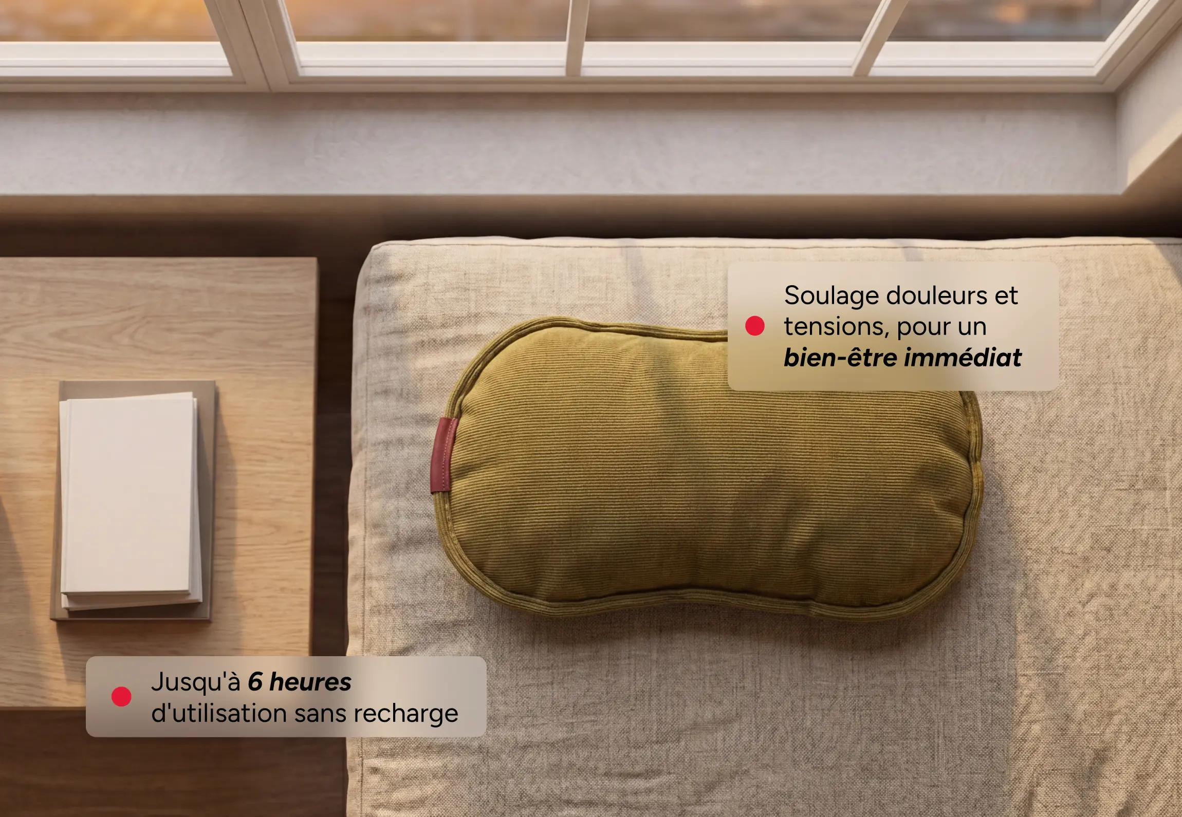 Bouillote électrique VELVET FLOW - Chaleur douce et modulable