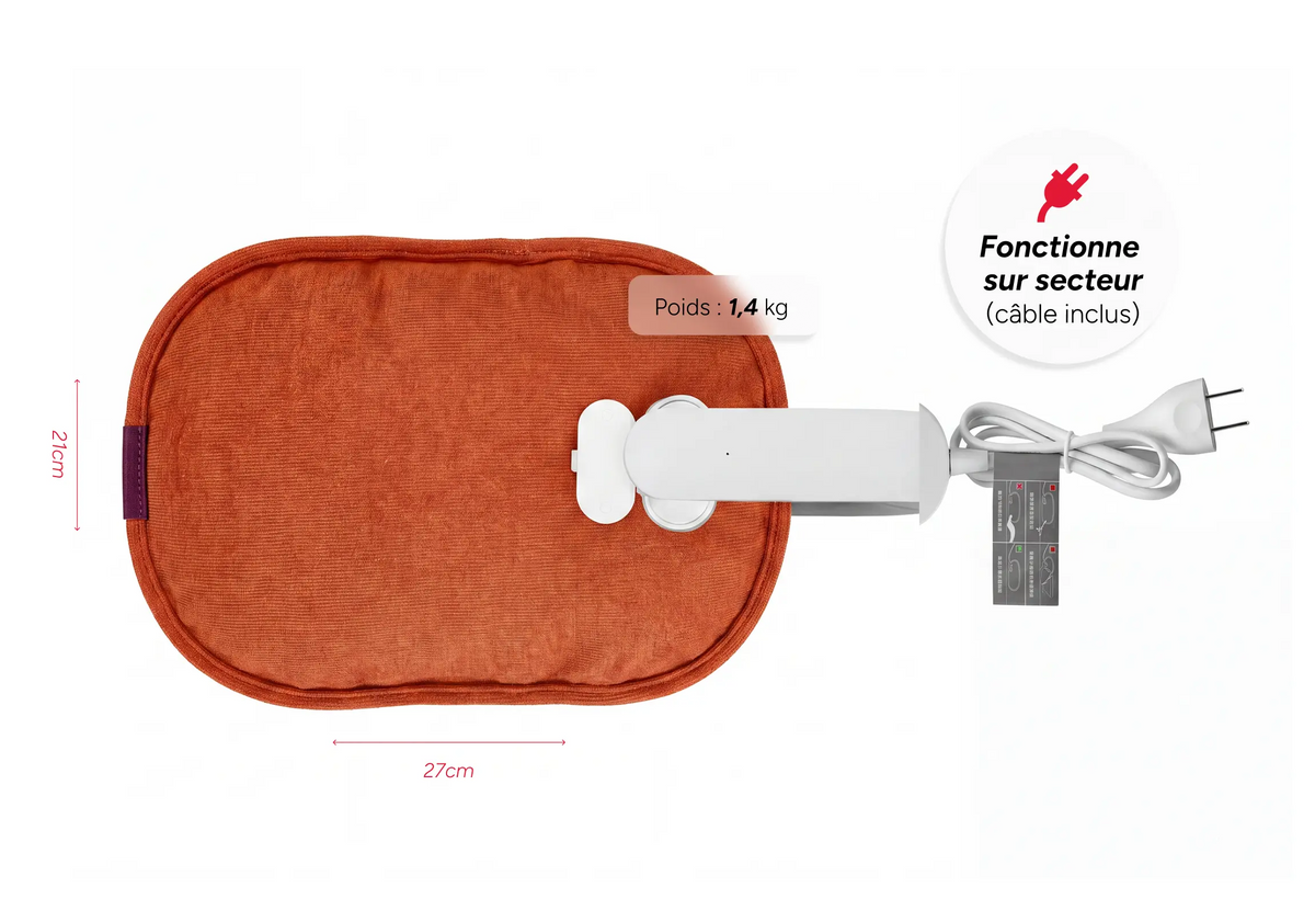 Bouillotte électrique SUNSET – Chaleur douce & design chaleureux