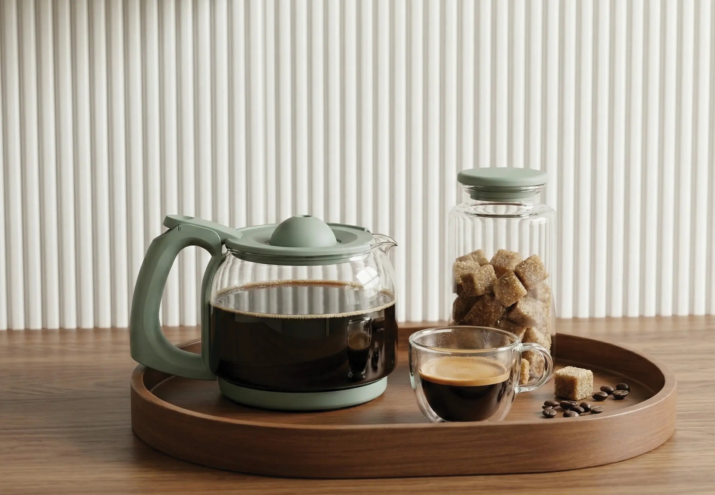 BISTRIA - Sage Green Filter Coffee Maker
