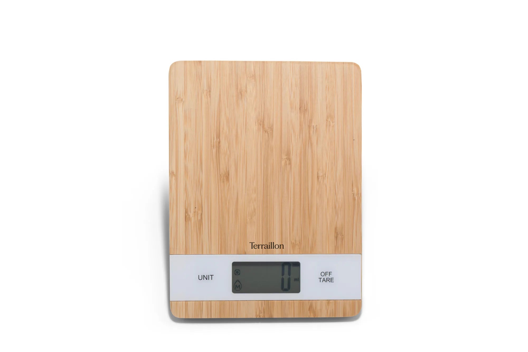 Balance de cuisine en bambou naturel et sans pile BAMBOO USB 