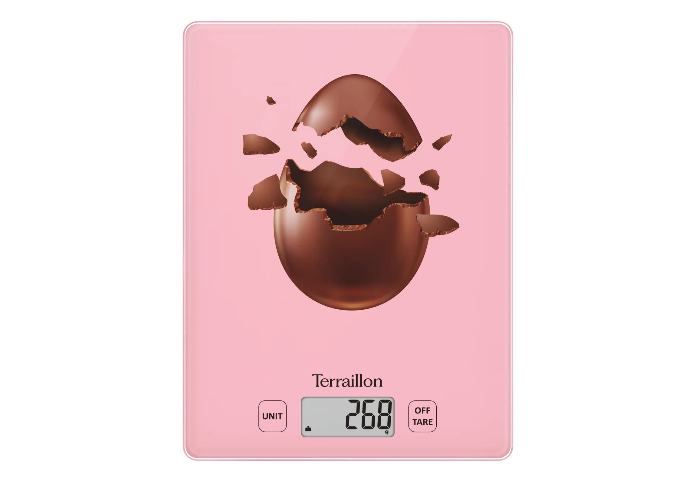 Balance de cuisine électrique FIRST CHOCOLATE EGG précise et compacte vue de face