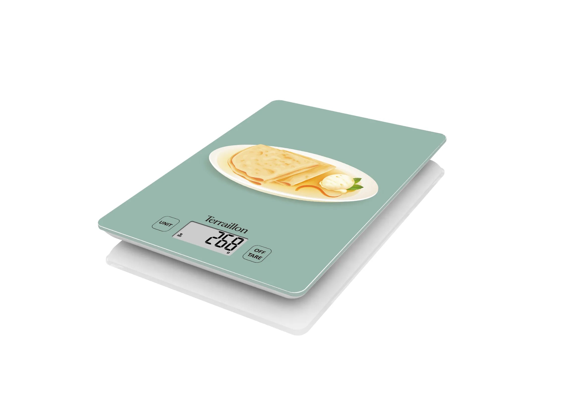 Balance de cuisine électrique FIRST CRÊPE SUZETTE design précis et 
compact vue de côté