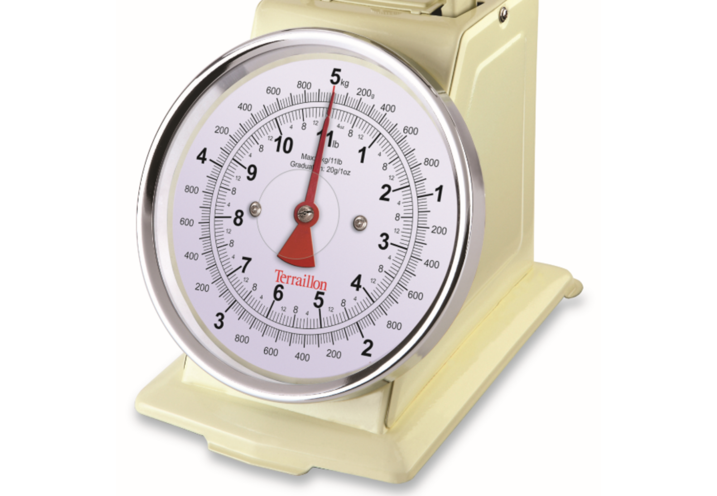 Balance de cuisine mécanique Trad 500 zoom cadran 