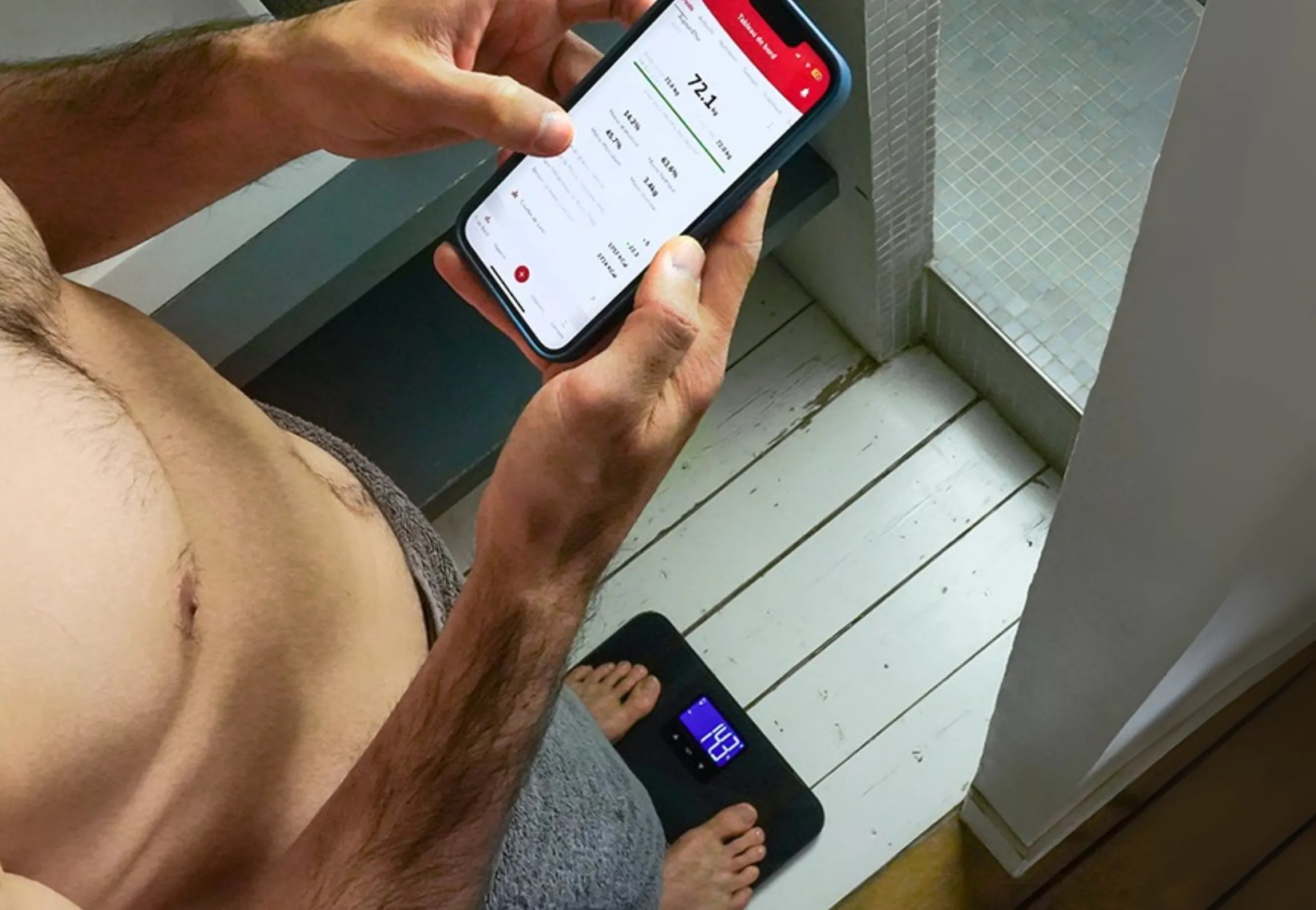 BODY COLOR CONNECT - Pèse-personne connecté Bluetooth