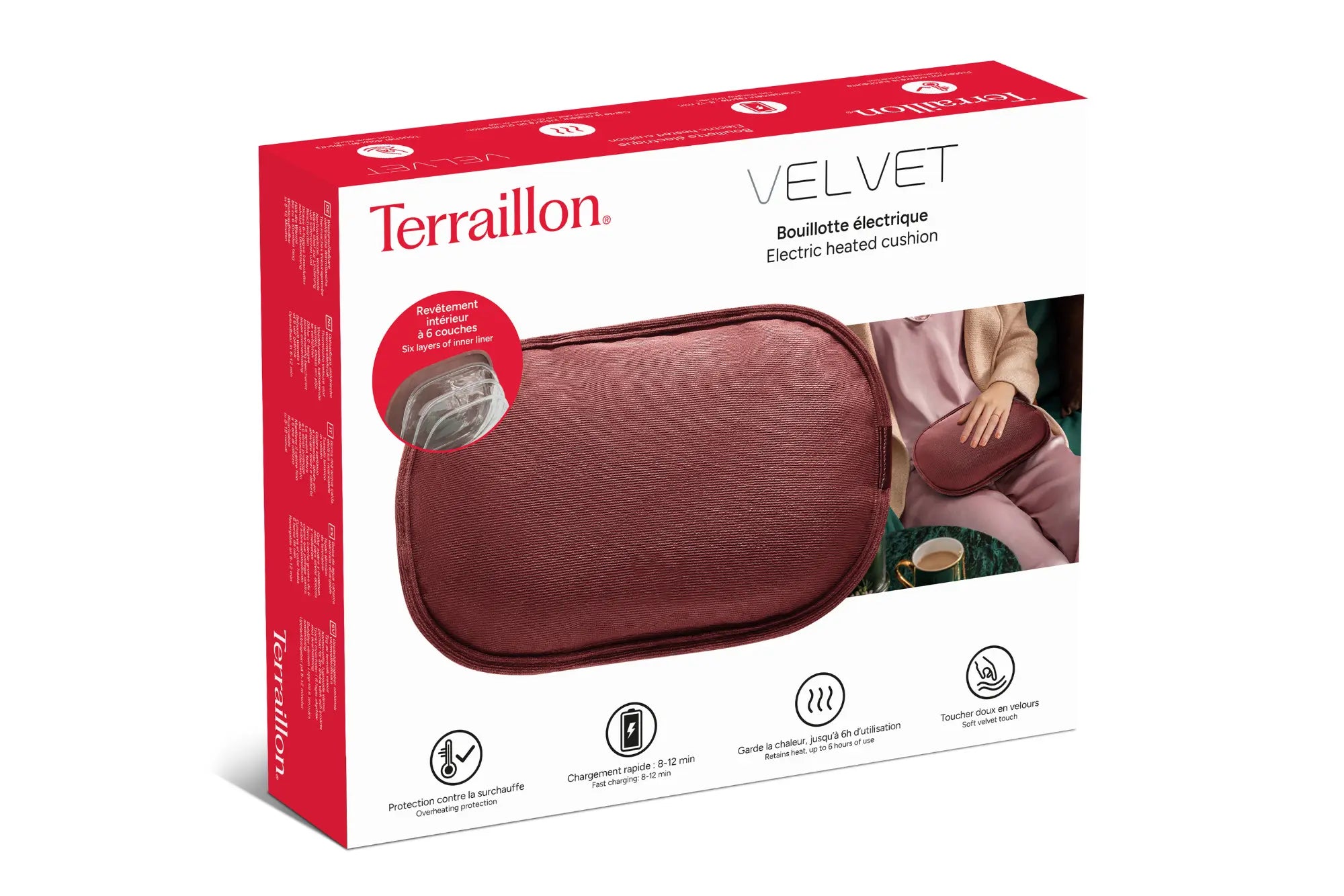 Bouillotte électrique VELVET packaging 