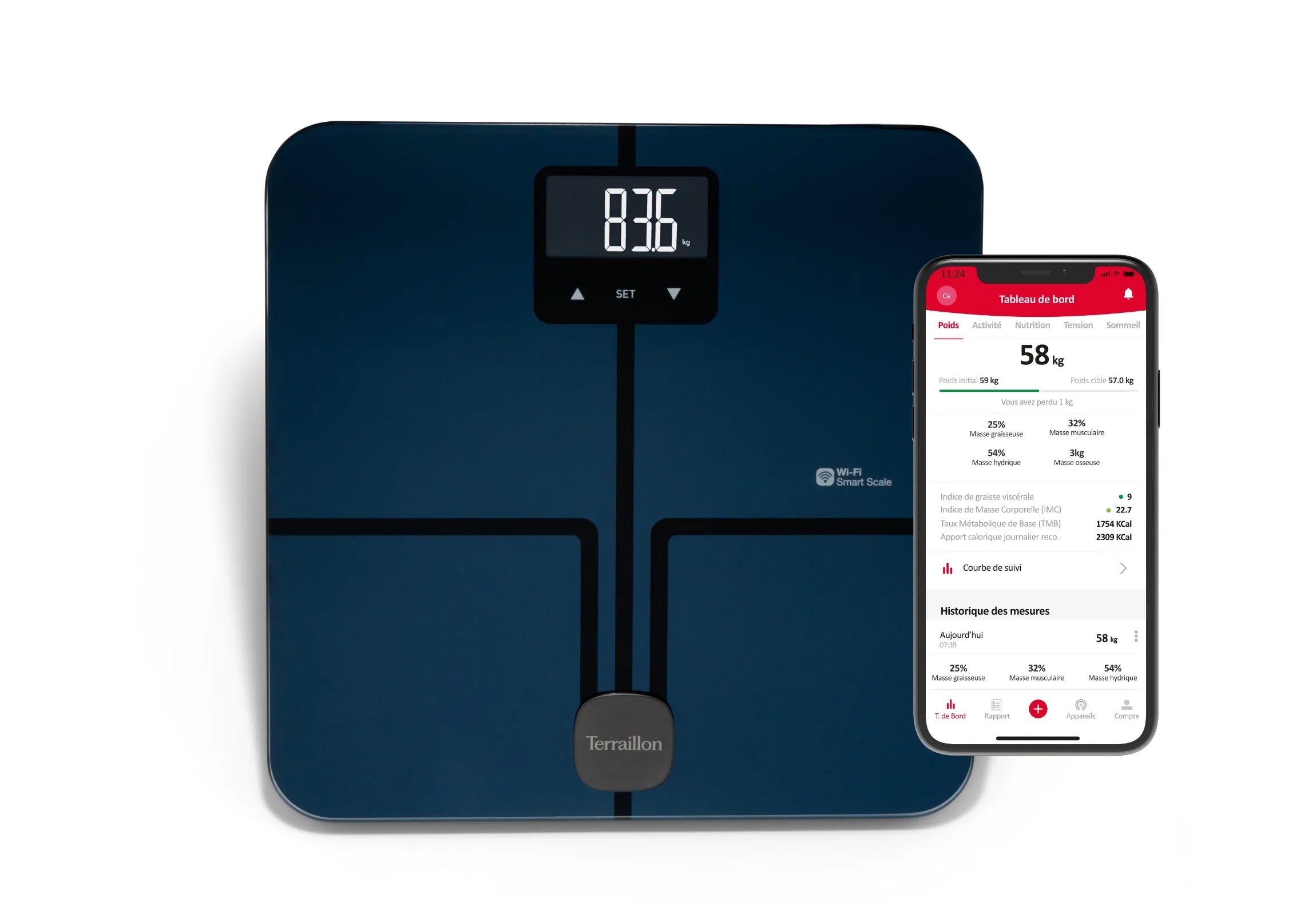MASTER COACH ULTRA - Wifi connected bathroom scale