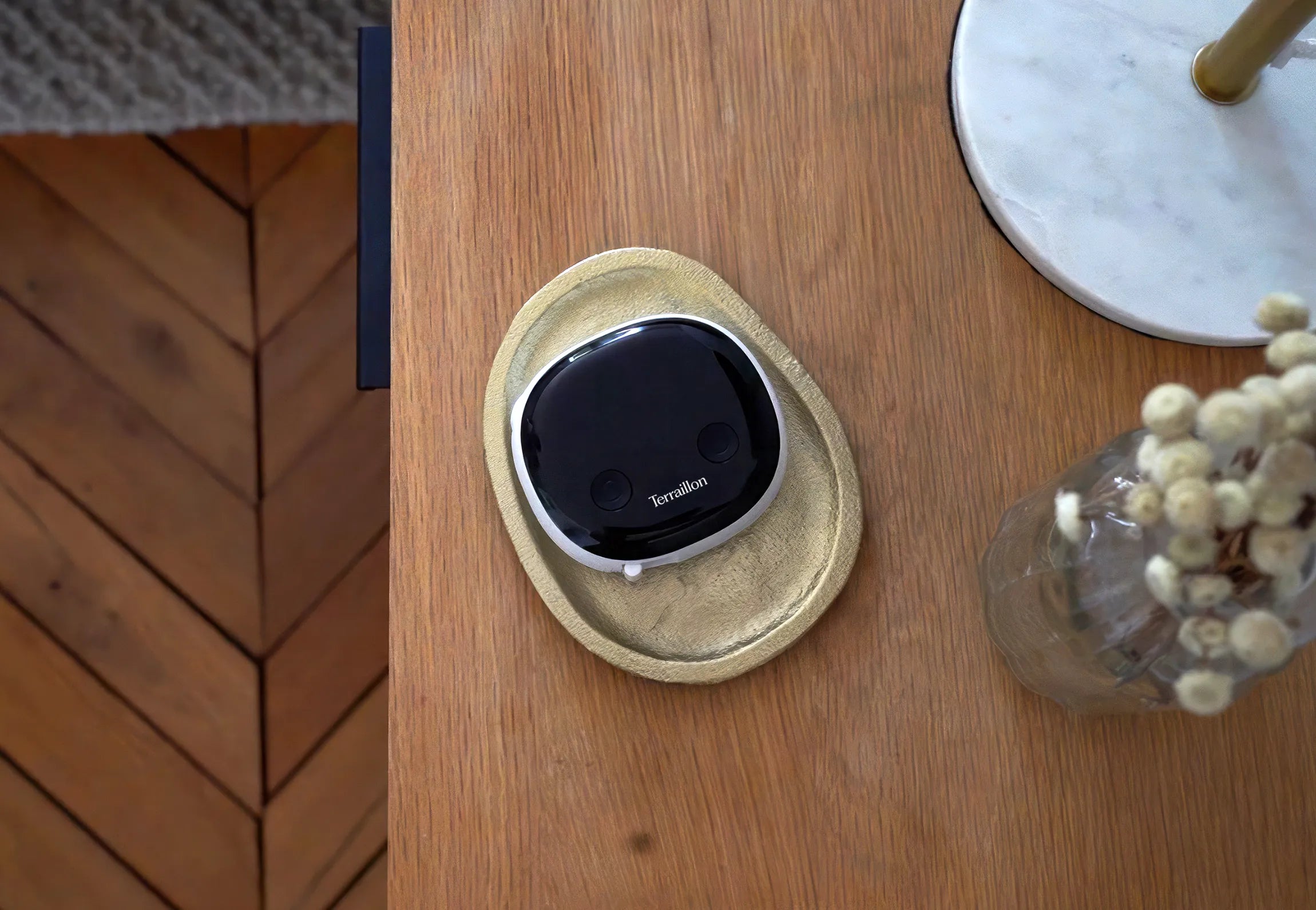 Mètre ruban connecté MEASURE EXPERT précis visuel intérieur vue du haut 