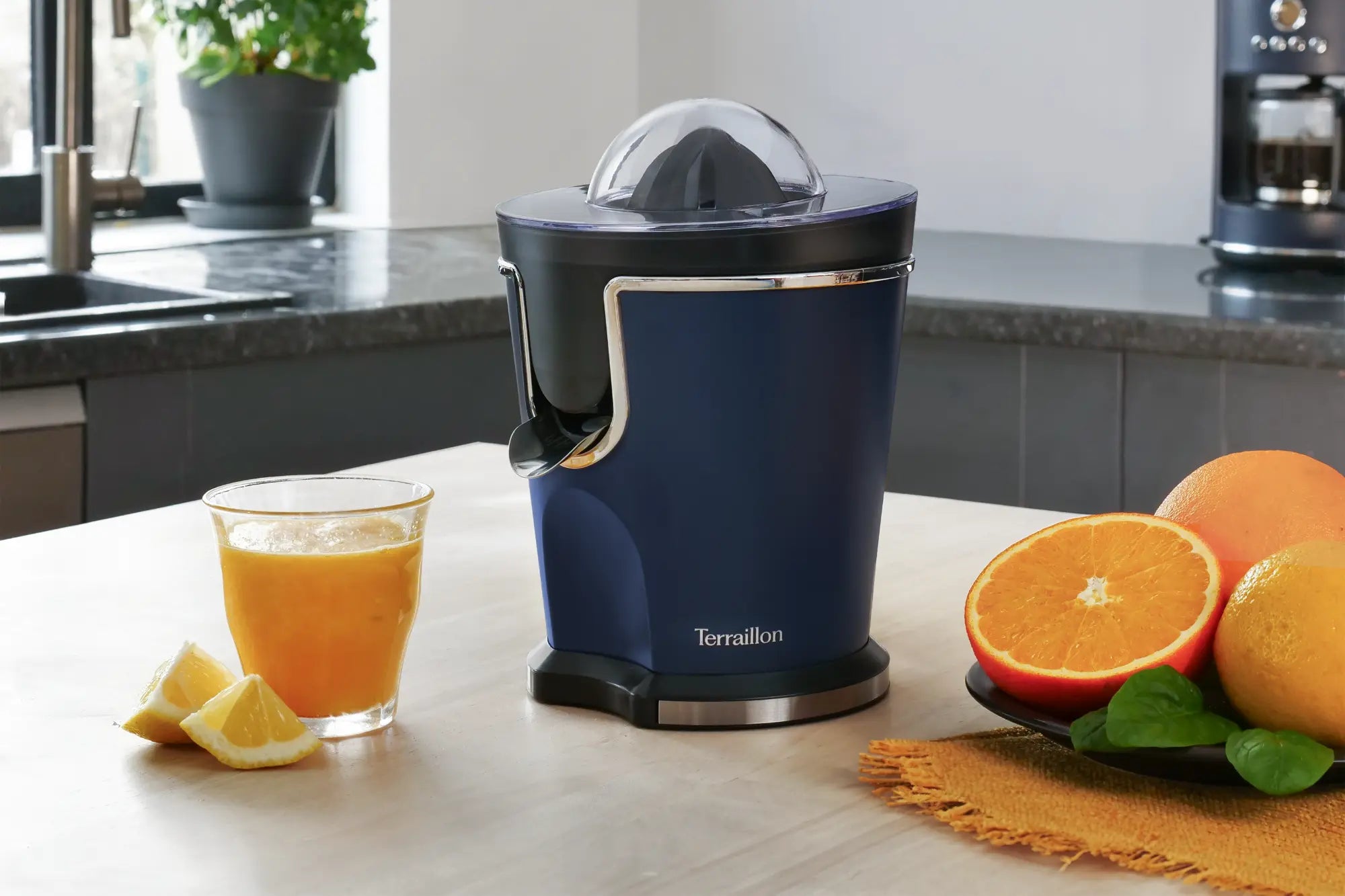 NEW MOON Presse Agrumes élégant et pratique dans cuisine 