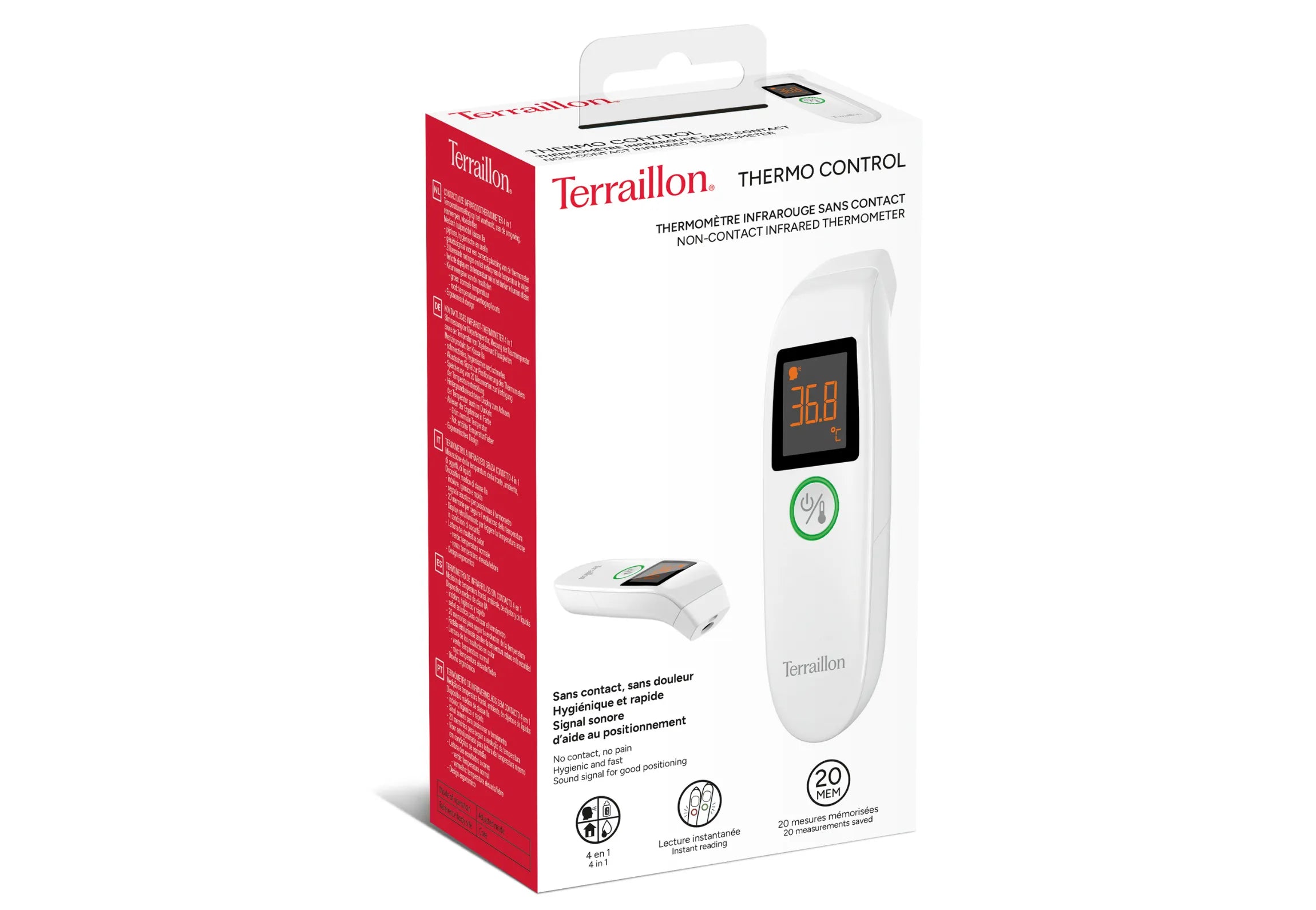 Packaging Thermomètre infrarouge sans contact THERMO CONTROL