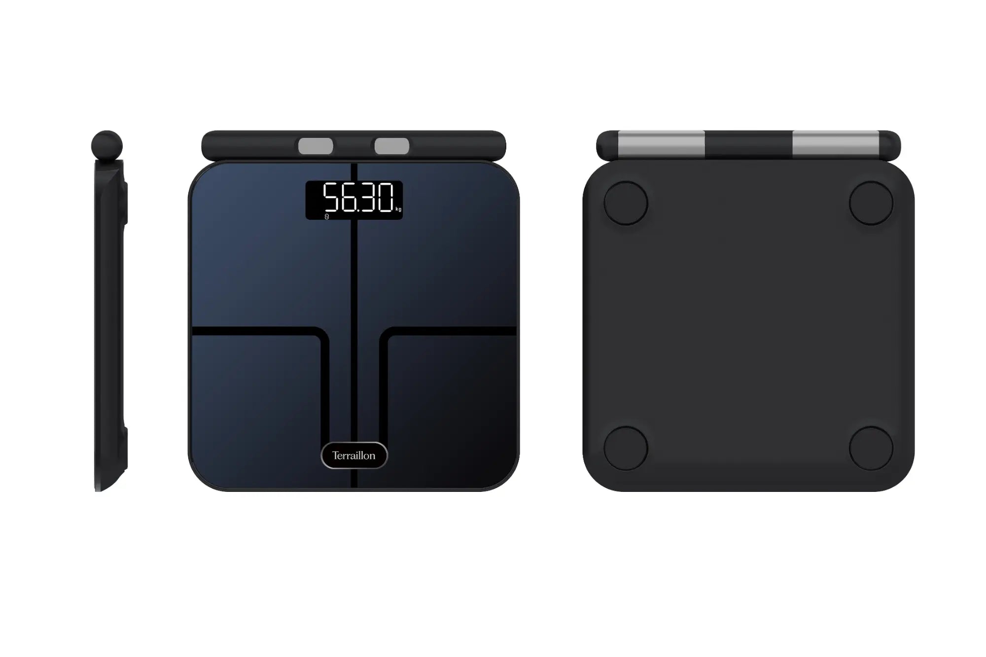 Pèse-personne connecté WIFI Master Coach Expert vue face et dessous 