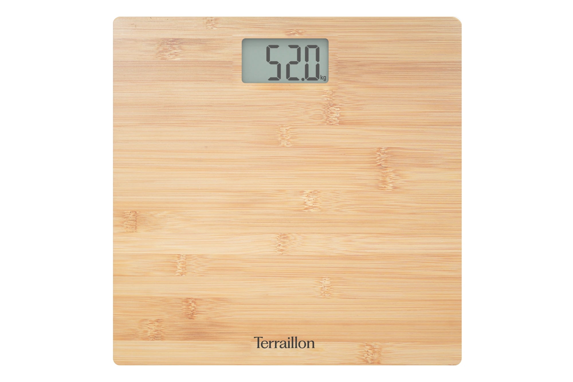 Pèse-personne électronique en bambou