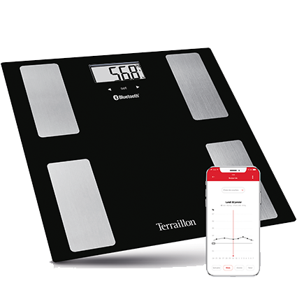 Compatible with SmartphoneTablet Body Com Terraillon Connected Personal Scale 